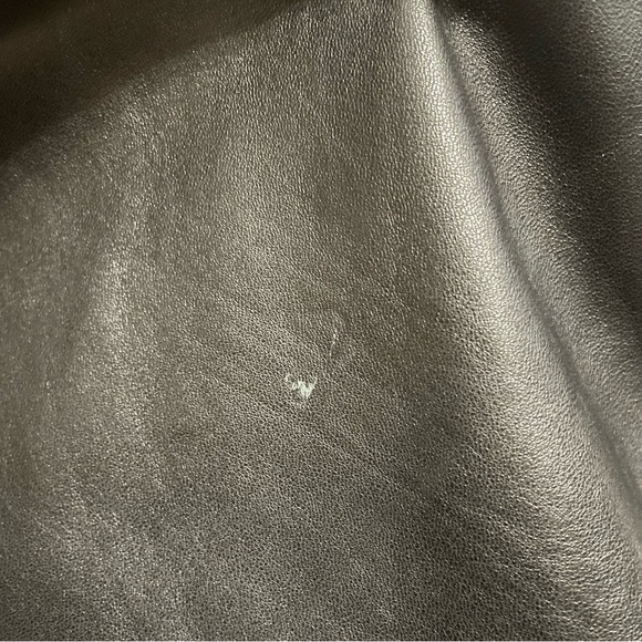 💙💖 Vintage Oscar de la Renta Black Leather Skirt - Picture 7 of 8